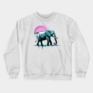 Elephant Sunset Crewneck Sweatshirt